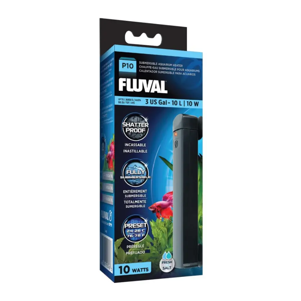 Fluval P10 Pre-Set Calentador 24-26º 10L