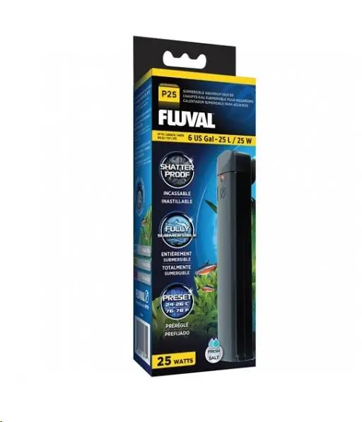 Fluval P25 Pre-Set Calentador 24-26º 25L