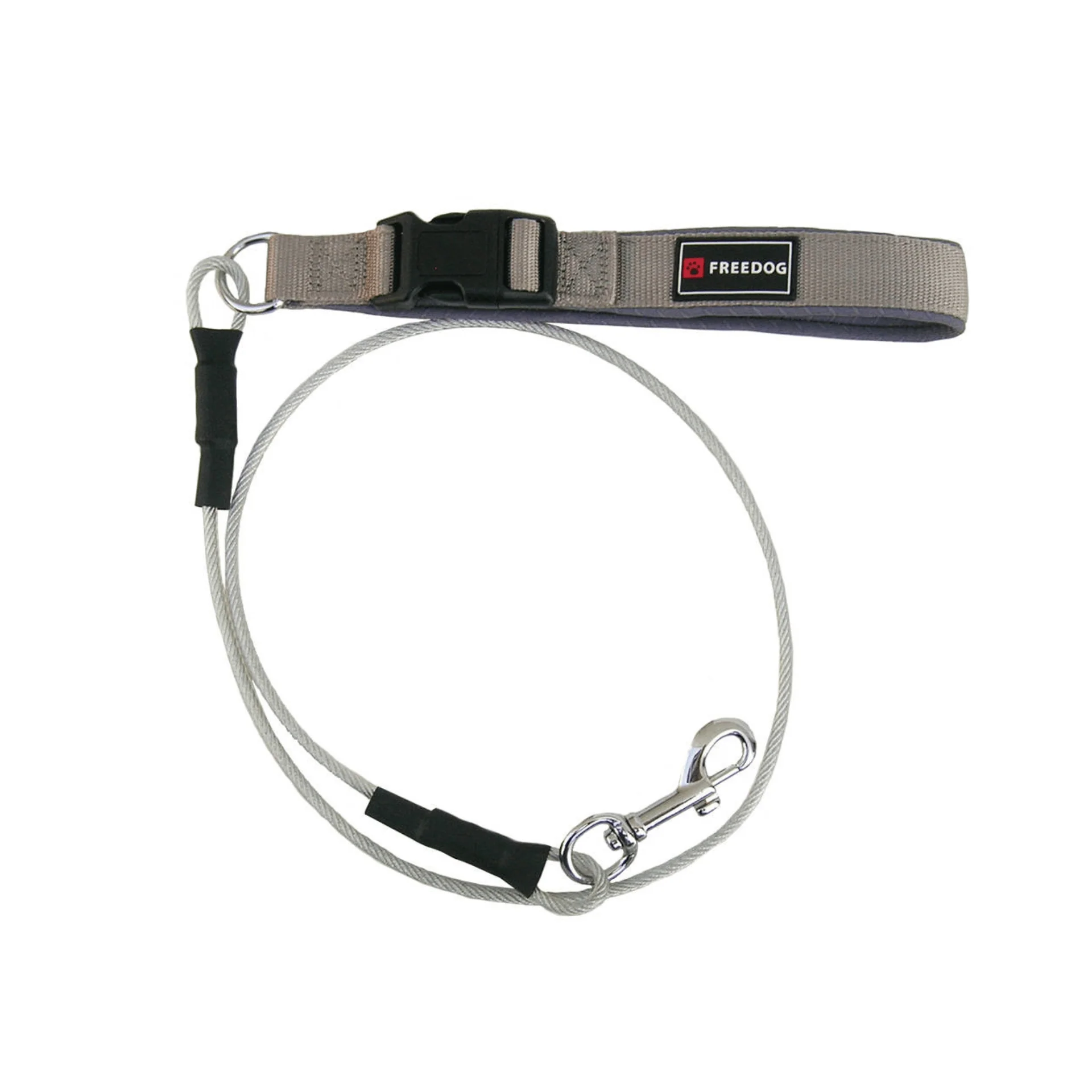 Freedog Correa de Metal Antimordida 6mmx120cm