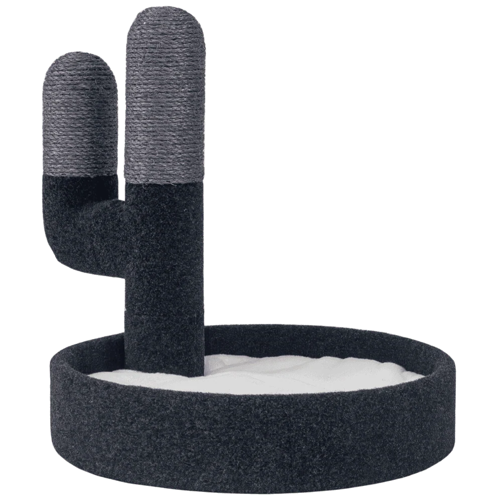 Freedog Rascador CactusNest GRIS 40x40x40cm con Diseño de Cactus para Gatos