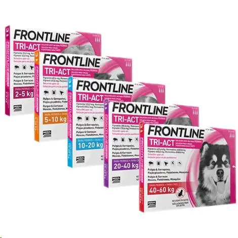 Frontline Tri-Act Pack 3 Pipetas Antiparasitarias para Perros
