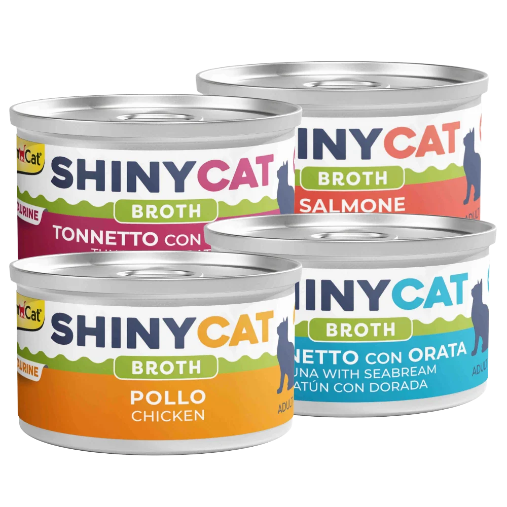 Gimcat Shinycat Caldo para Gatos 70 g en Lata