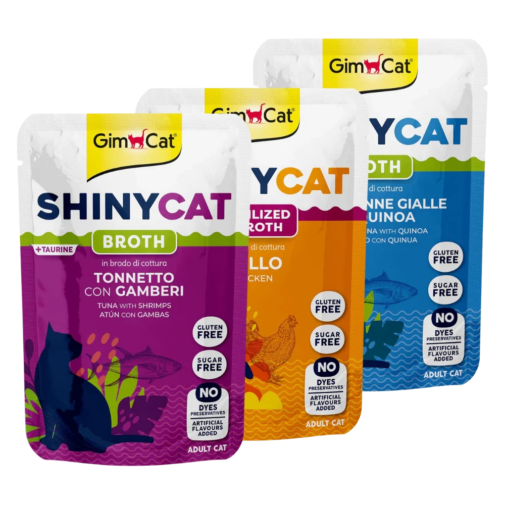 Gimcat Shinycat Caldo para Gatos 70 g en Sobre