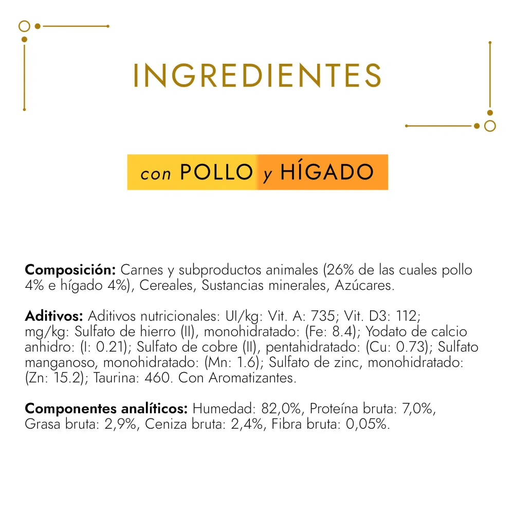 Gourmet Gold Bocaditos Pollo e Hígado 85 g Comida Húmeda para Gatos - Image 2