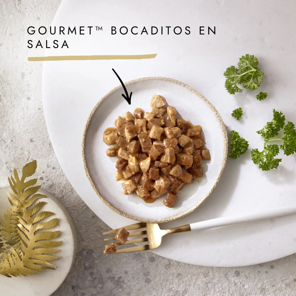 Gourmet Gold Bocaditos Pollo e Hígado 85 g Comida Húmeda para Gatos - Image 4