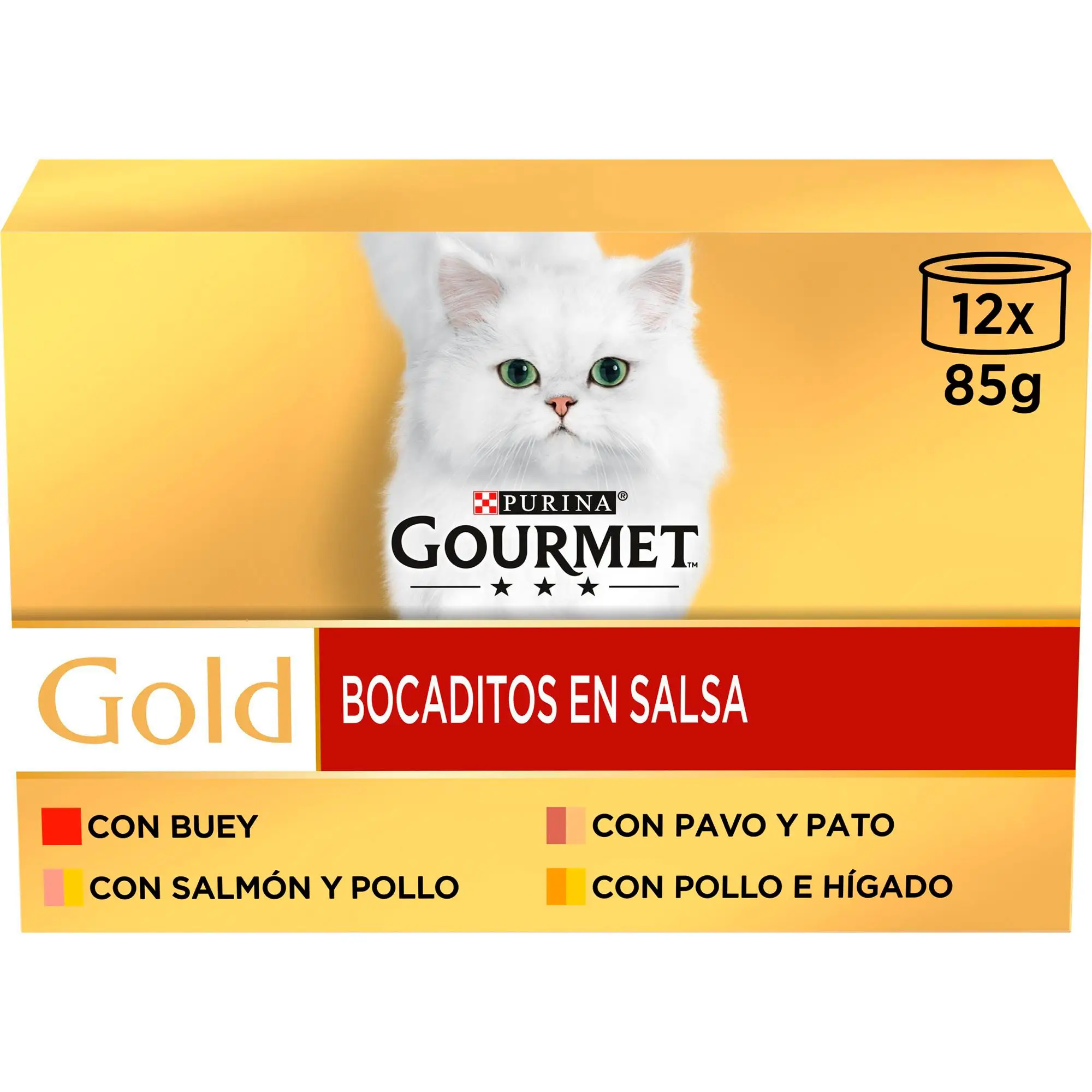 Gourmet Gold Bocaditos Surtido 85 g Pack-12