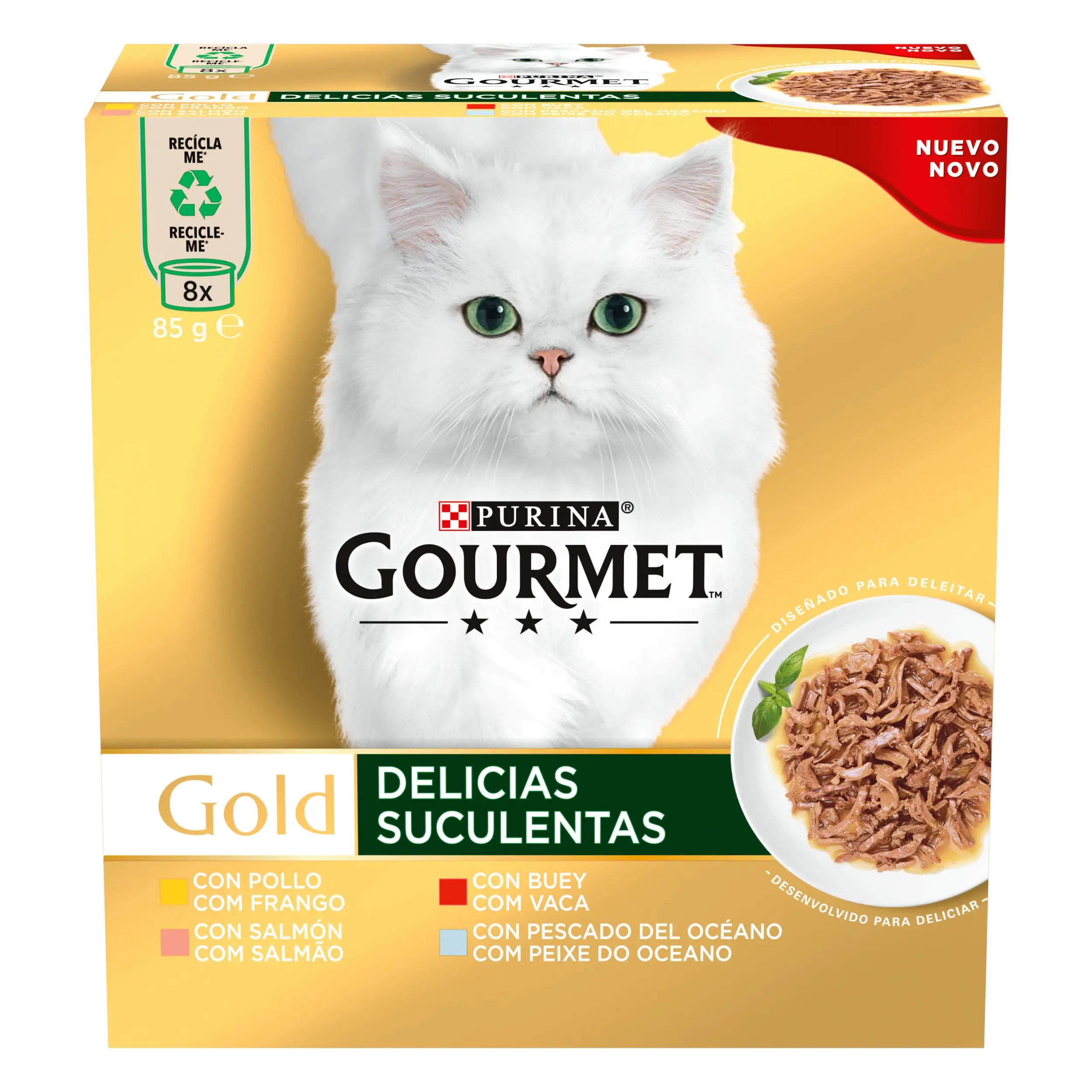 Gourmet Gold Delicias Suculentas Surtido Pack 8X85 g