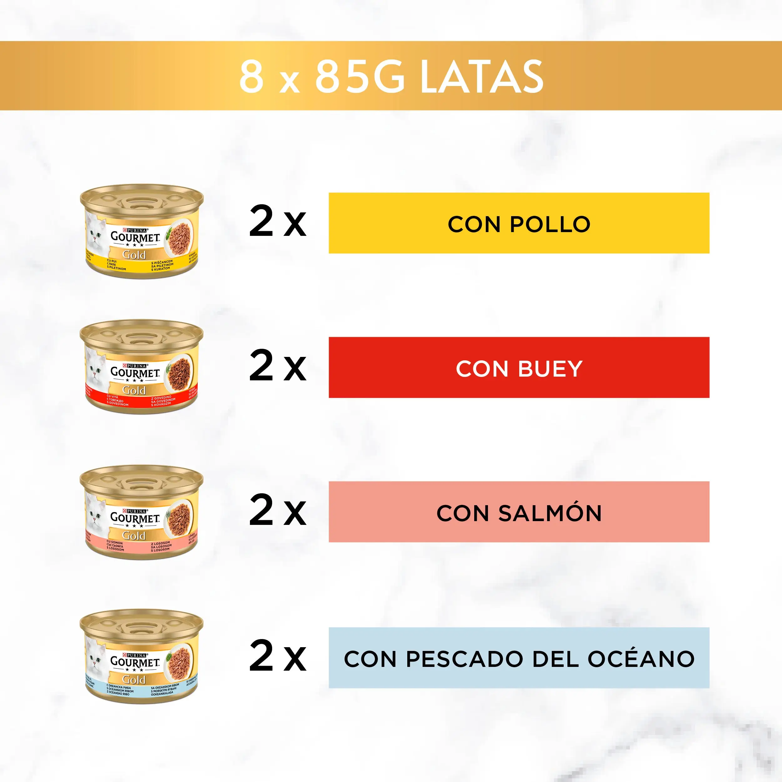 Gourmet Gold Delicias Suculentas Surtido Pack 8X85 g - Image 5