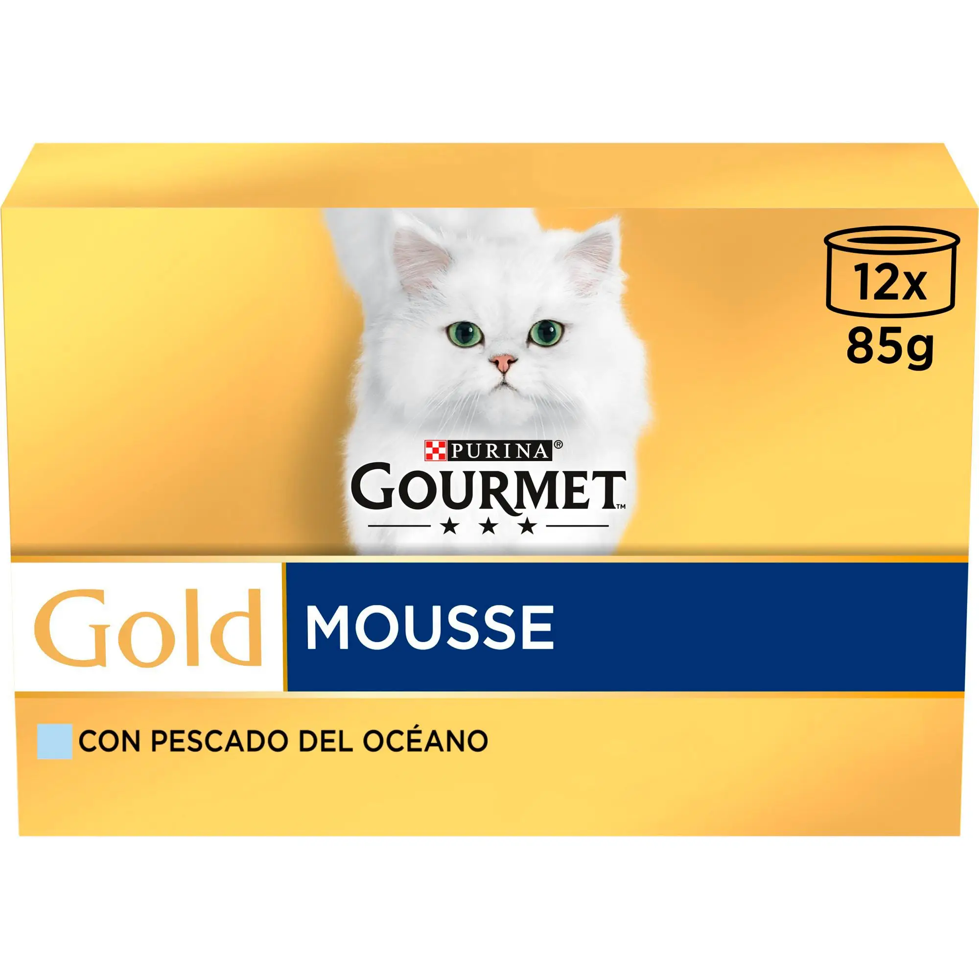 Gourmet Gold Mousse Pescado Océano Pack 12x85 g