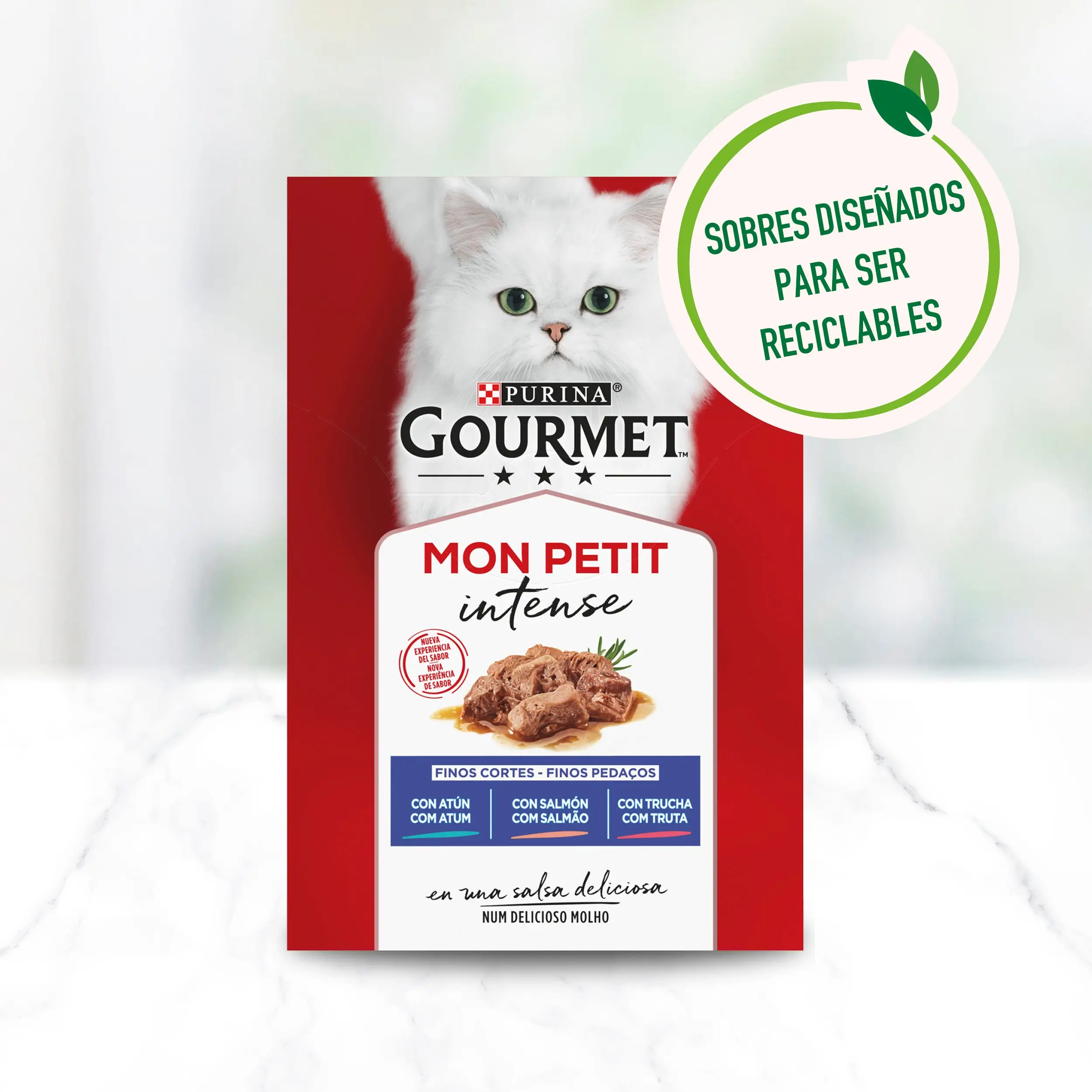 Gourmet Mon Petit Atún, Salmón y Trucha Pack 6x50 g - Image 3