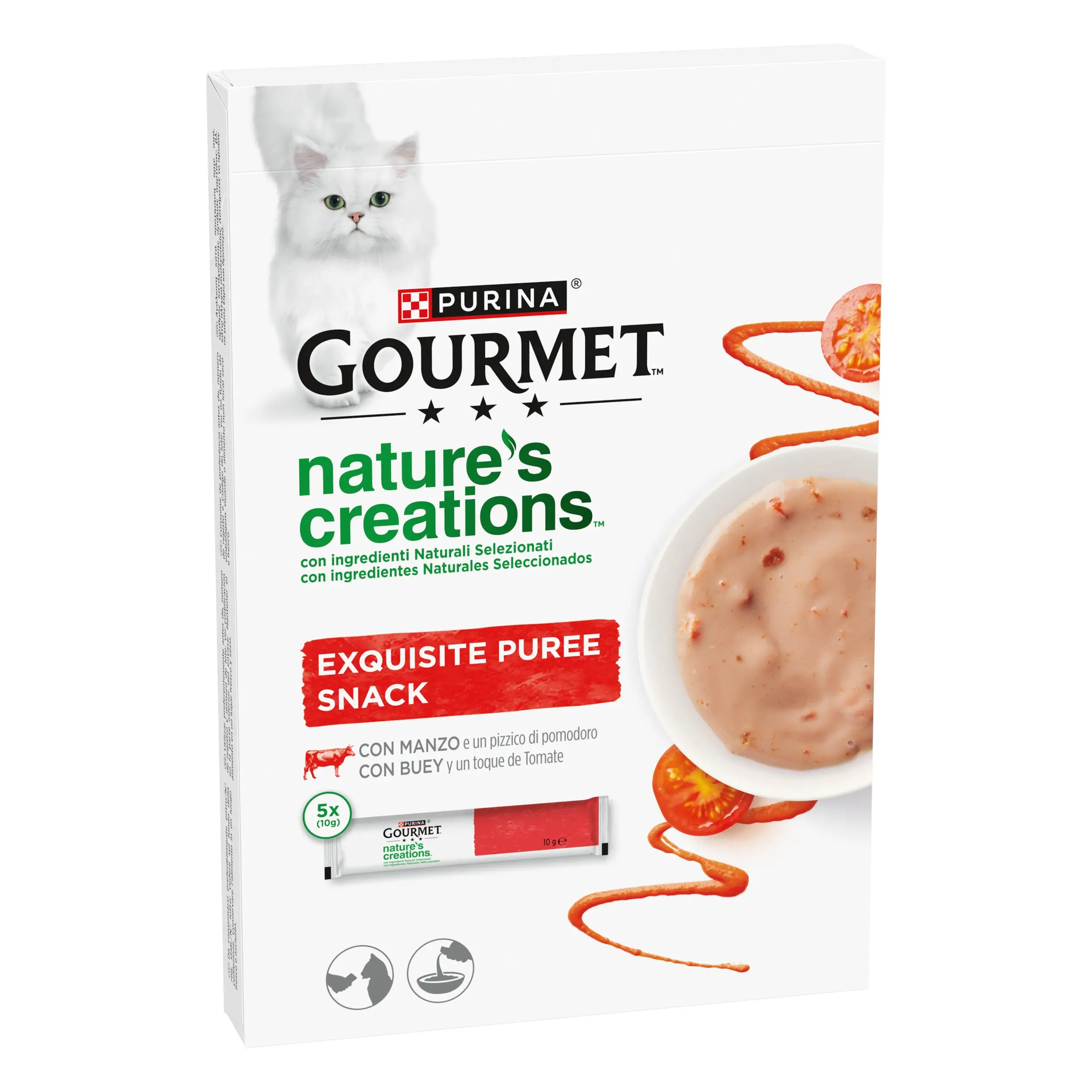 Gourmet Nature'S Creations Pure Buey y Tomate 5x10 g
