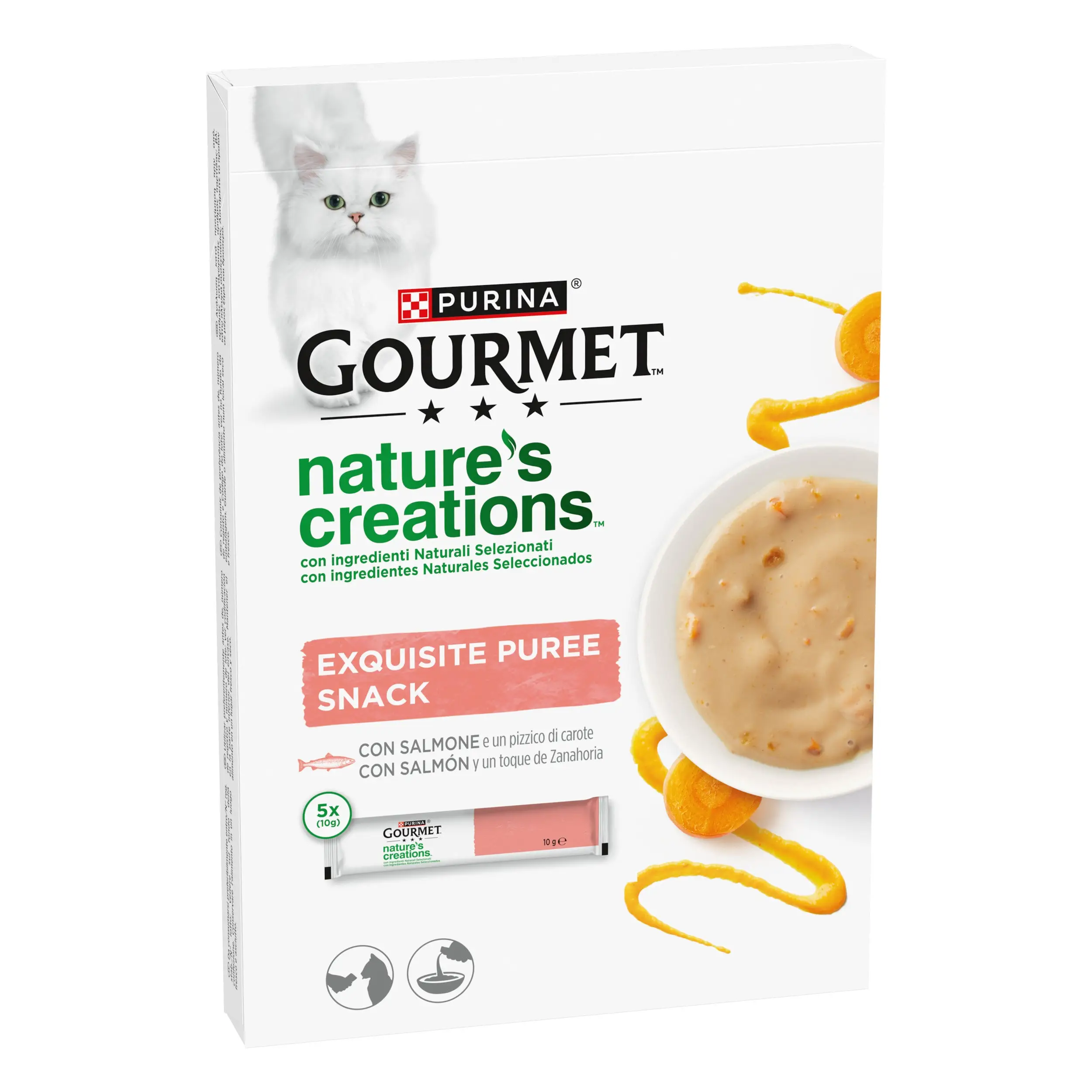 Gourmet Nature'S Creations Pure Salmón y Zanahoria 5x10 g