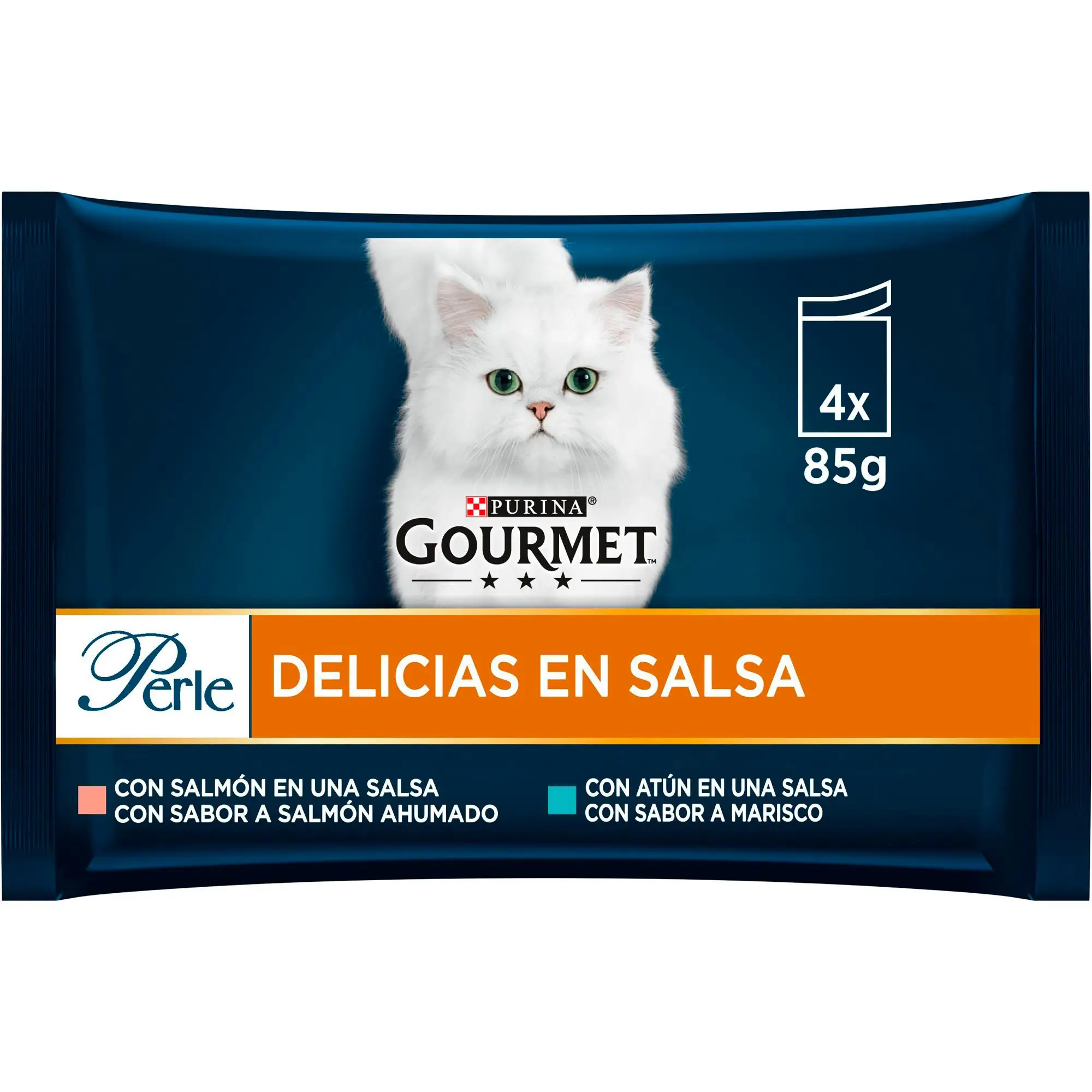 Gourmet Perle Delicias En Salsa Salmón Atún Pack 4X85 g