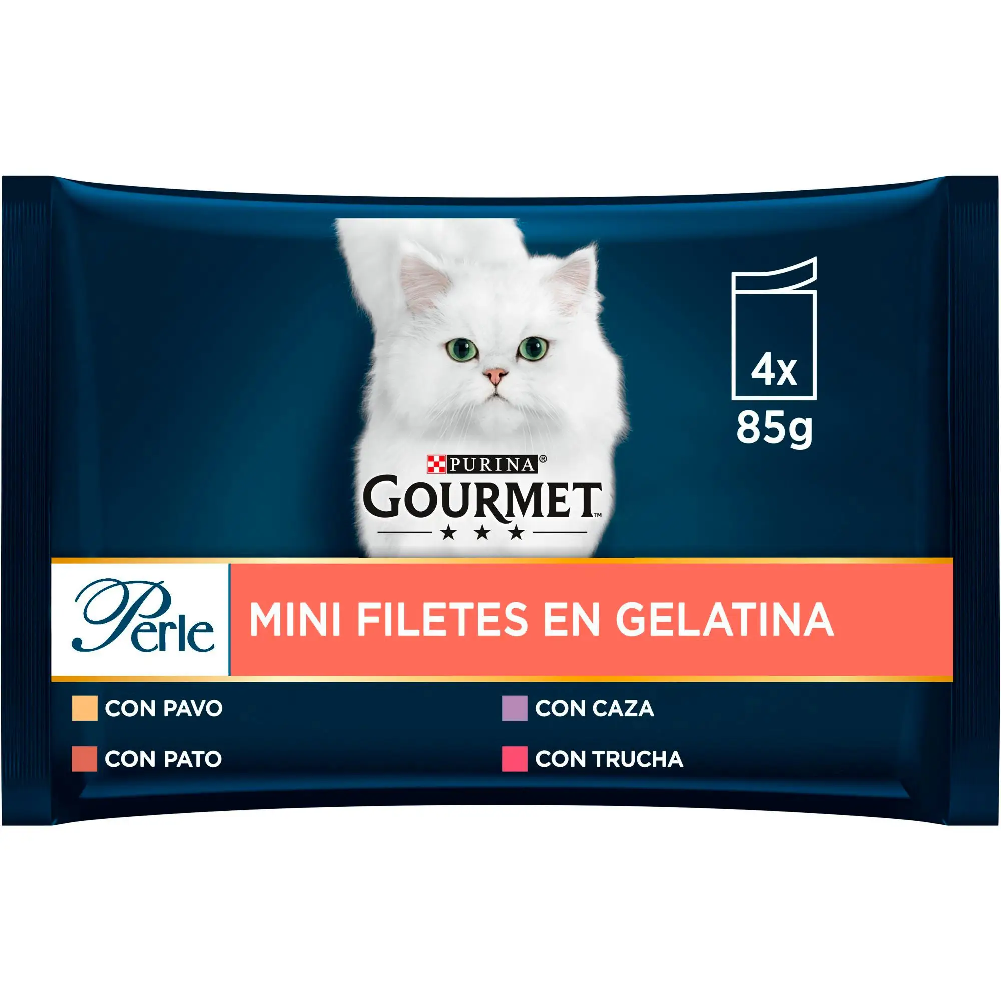 Gourmet Perle Filetes Gelatina Surtido Pack 4x85 g