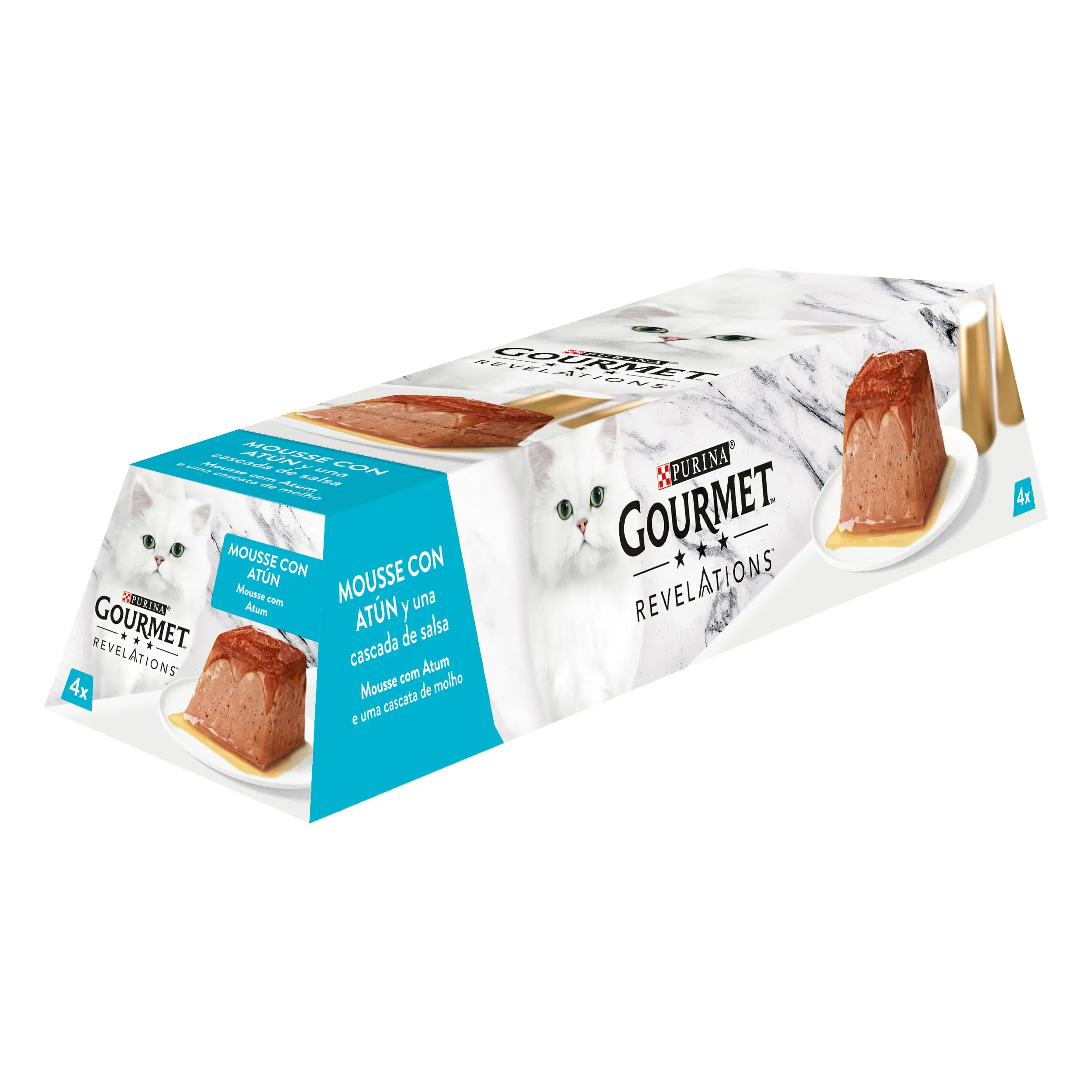 Purina Gourmet Revelations Mousse Atún Pack 4x57 g