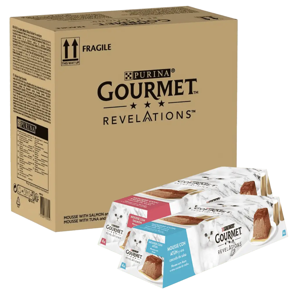Gourmet Revelations Mousse Salmón y Atún Pack 48X57 g