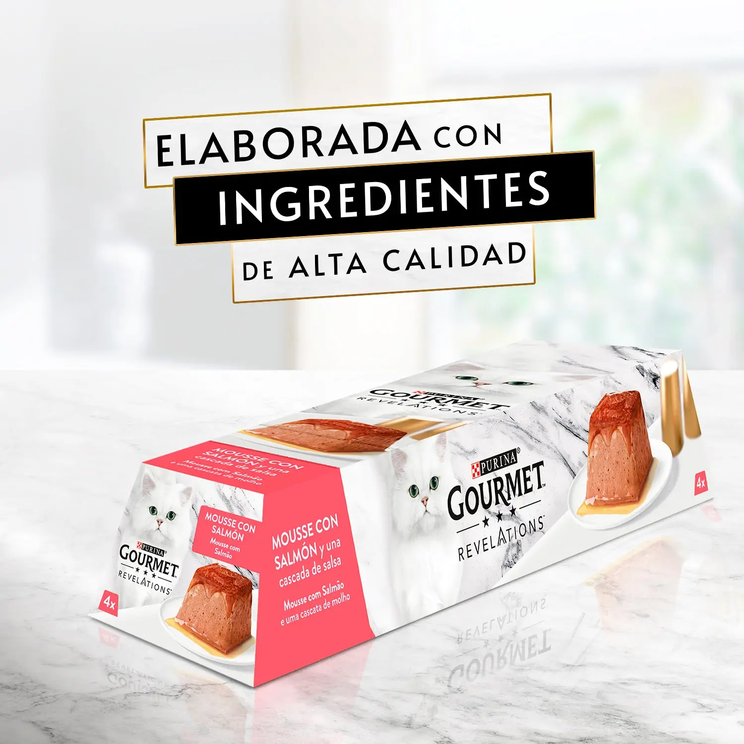 Purina Gourmet Revelations Mousse Salmón Pack 4x57 g - Image 3