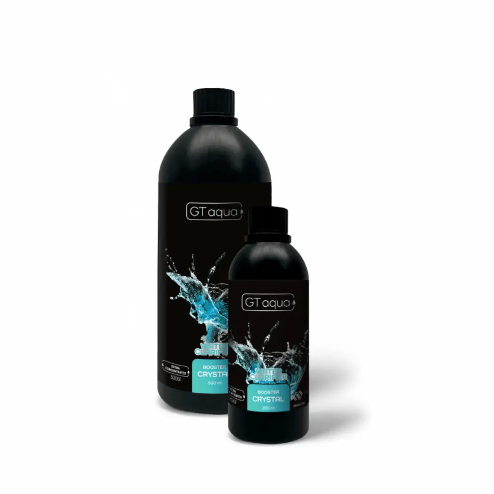 GT Aqua Booster Crystal Agente de Clarificación y Filtración de Agua para Acuarios