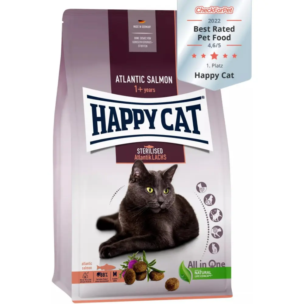 Happy Cat Sterilised Atlantik-lachs (Salmón)