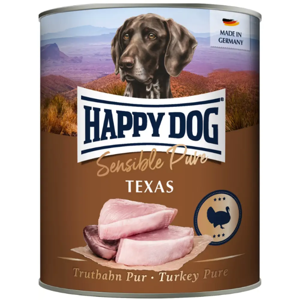 Happy Dog Sensible Pure Texas Carne de Pavo 800 g Lata