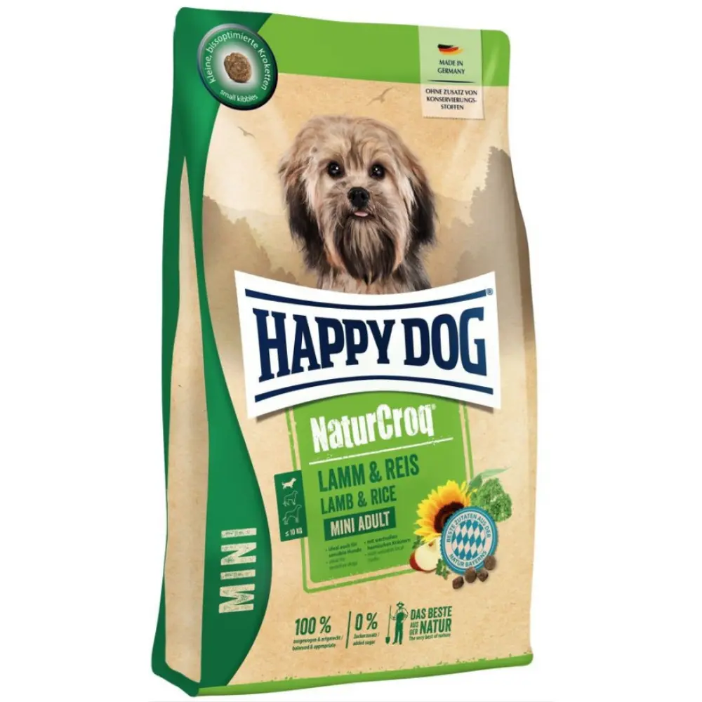 Happy Dog NaturCroq Mini Lamm & Reis Pienso para Perros de Cordero y Arroz