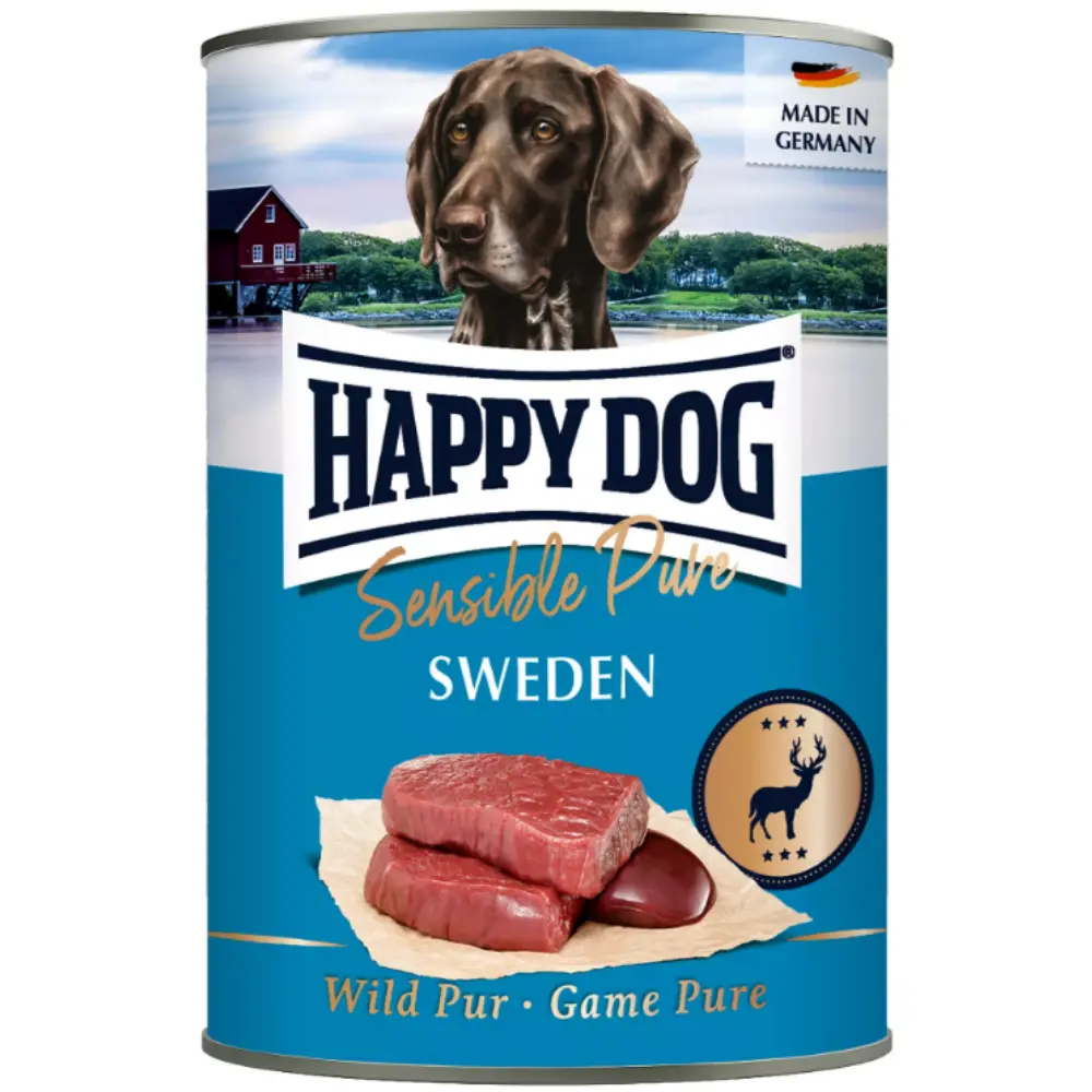 Happy Dog Sensible Pure Sweden (Wild Pur) 400 g Lata