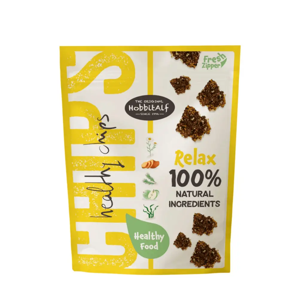 Hobbitalf Healthy Chips 180 g Snack Natural y Funcional para Perros | Fresh Dental, Digestive, Relax - Image 2