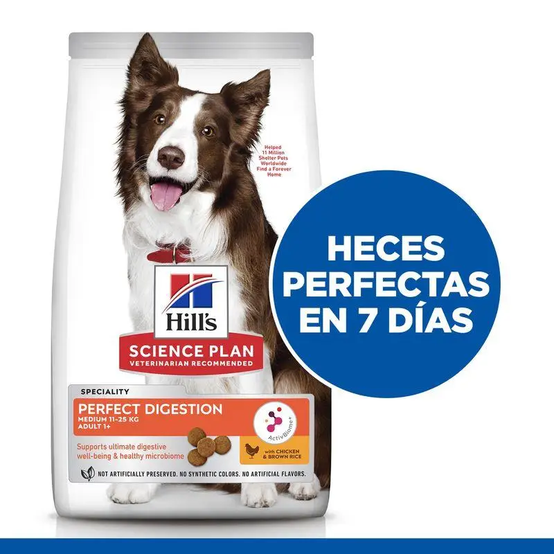 Hill'S Science Plan Adult Perfect Digestion Medium Pollo 14 kg Alimento para Perros - Image 4