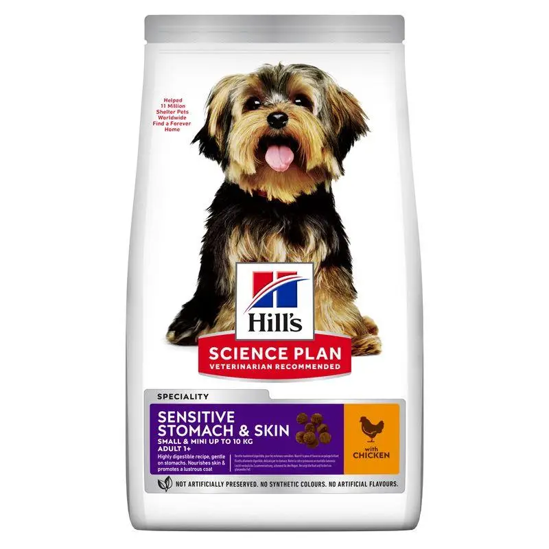 Hill'S Science Plan Adult Sensitive Stomach y Skin Small y Mini Pollo 1,5 kg Alimento para Perros