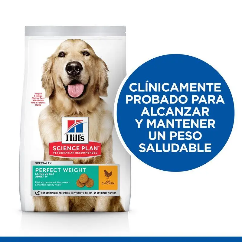 Hill'S Science Plan Perfect Weight Adult Large Pollo 12 kg pienso para perros - Image 4