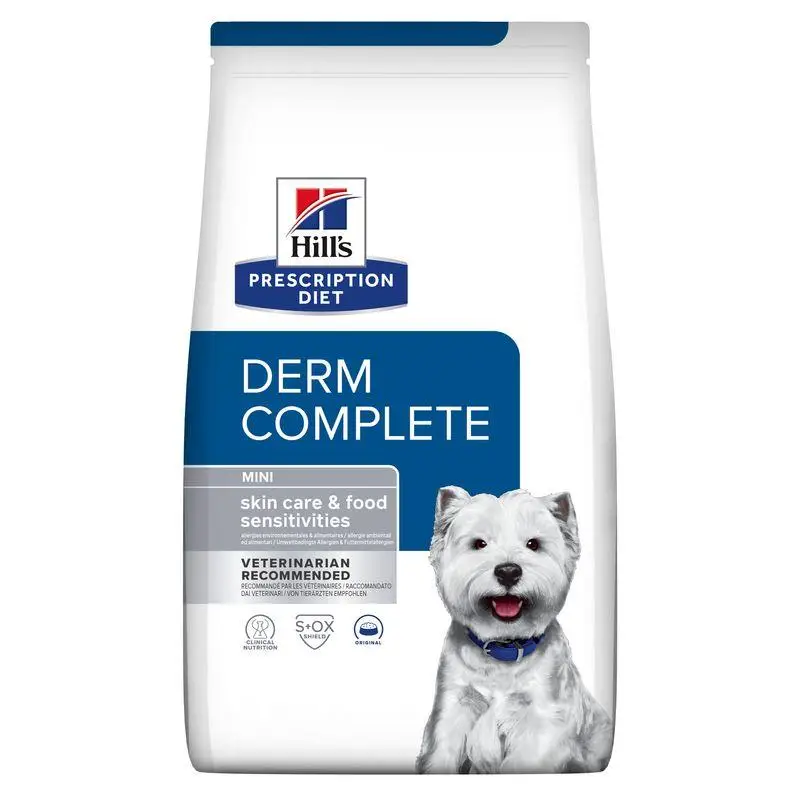 Hill'S Derm Complete Mini 1 kg - Pienso para Perros con Problemas en la Piel