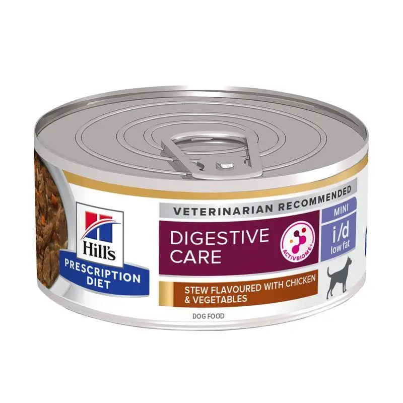 Hill'S I/D Low Fat Estofado con Sabor A Pollo y Verduras 156 g Alimento para Perros