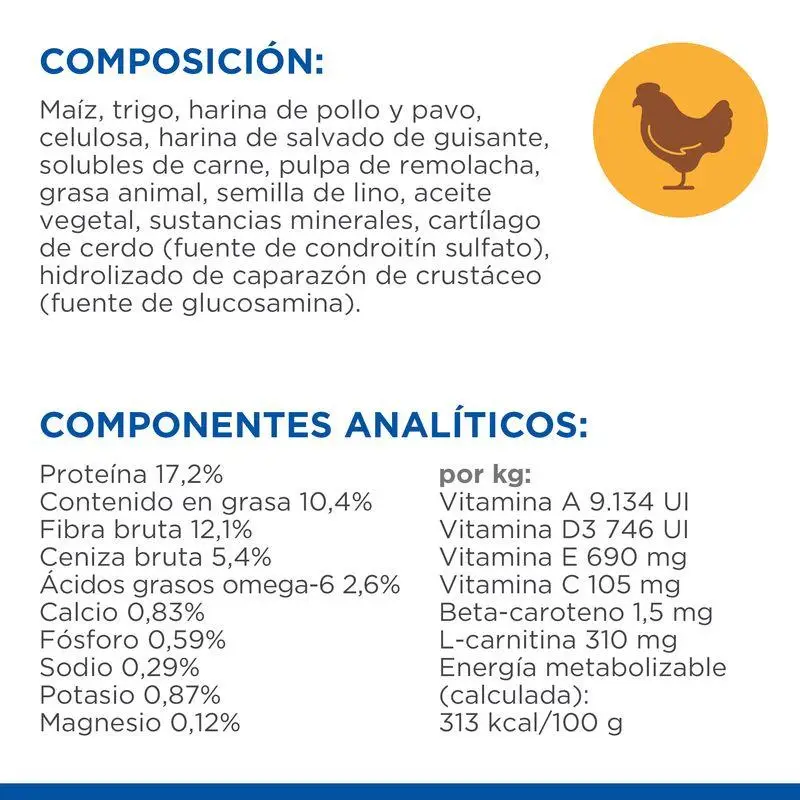 Hill'S Science Plan Mature Adult 7+ Light Small y Mini Pollo 2,5 kg Alimento para Perros - Image 2