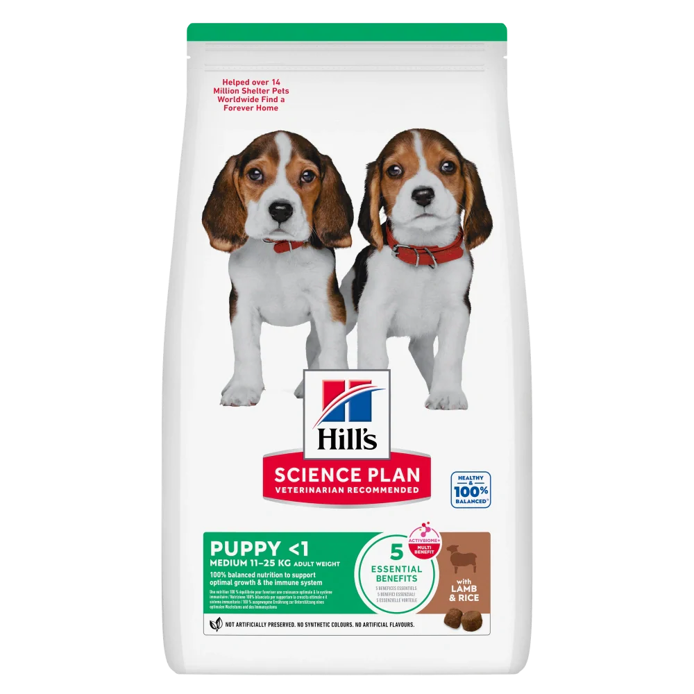 Hill'S Science Plan Medium Puppy Cordero y Arroz 14 kg Alimento para Perros