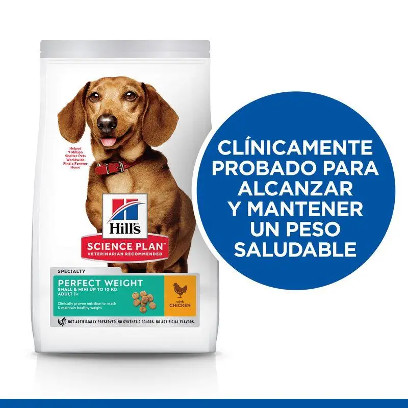 Hill'S Science Plan Perfect Weight Small y Miniature Adult Pollo 1,5 kg Alimento para Perros - Image 4