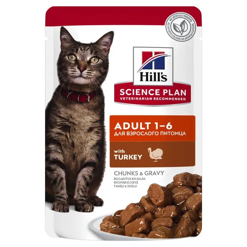Hill'S Science Plan Adult Pavo 85 g Sobre Alimento para Gatos