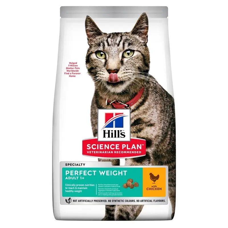 Hill'S Science Plan Adult Perfect Weight Pollo 7 kg Alimento para Gatos