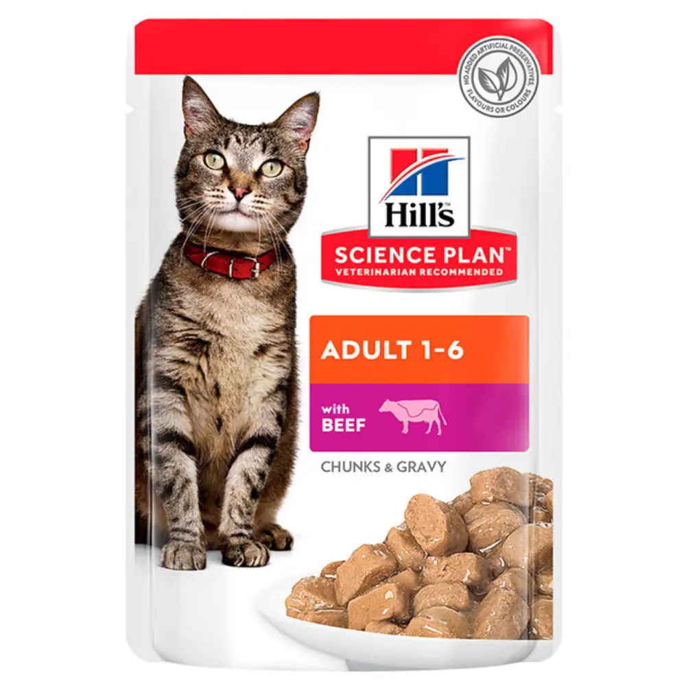 Hill'S Science Plan Adult Ternera 85 g Sobre Alimento para Gatos