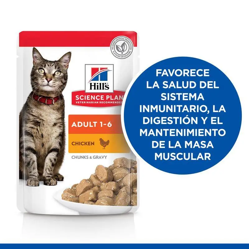 Hill'S Science Plan Adulto con Pollo 85 g Sobre Alimento para Gatos - Image 4