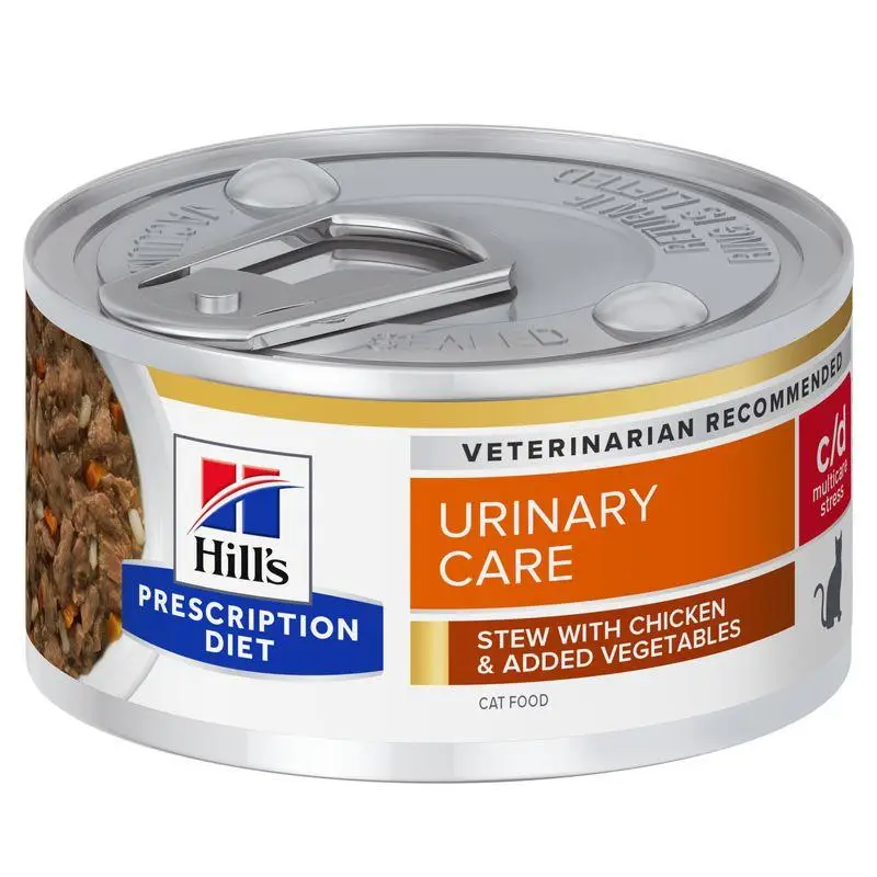 Hill'S C/D Urinary Stress Estofado con Pollo y Verduras 82 g Alimento para Gatos