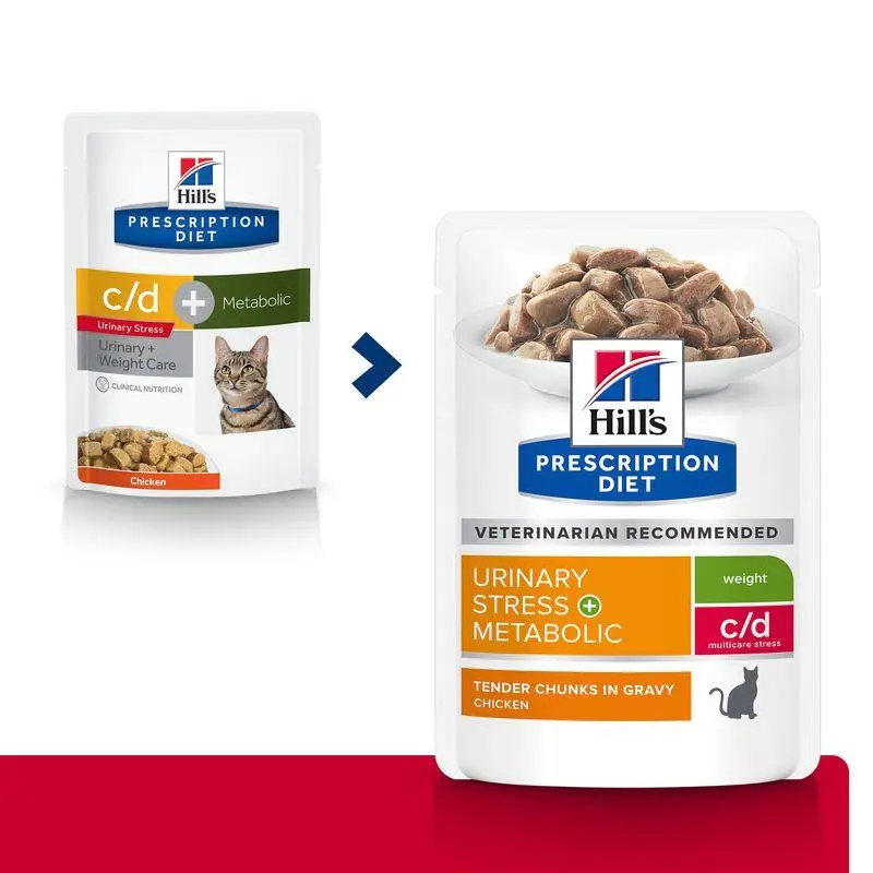 Hill'S C/D Urinary Stress + Metabolic 85 g Alimento para Gatos - Image 6