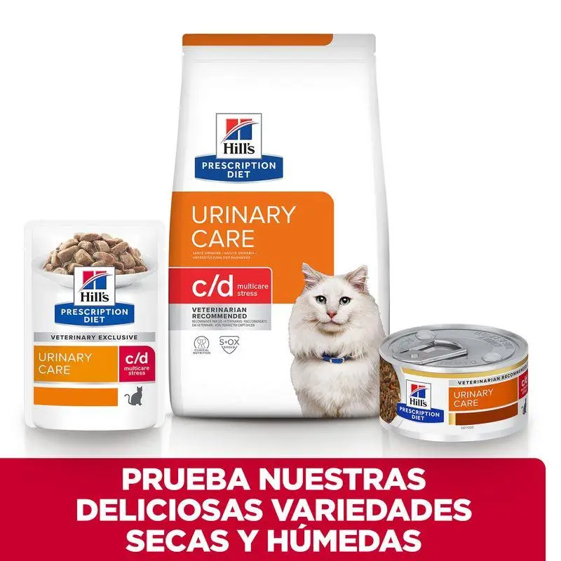 Hill'S C/D Urinary Stress Pescado Azul 3 kg Alimento para Gatos - Image 3