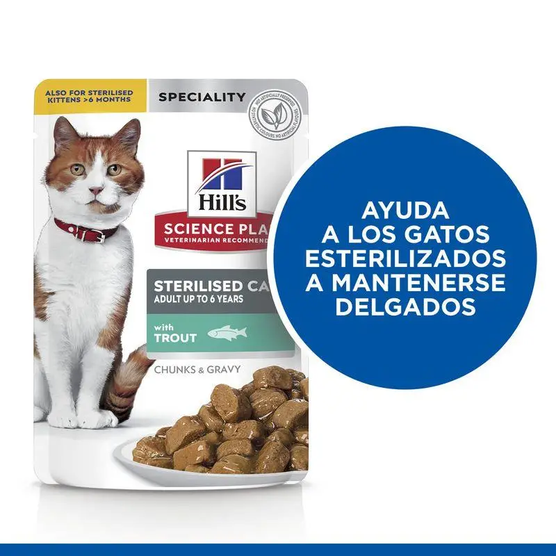 Hill'S Science Plan Sterilised Trucha 85 g Alimento para Gatos - Image 2