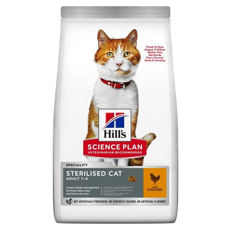 Hill'S Sterilized Young Adult Pollo 15 kg Alimento para Gatos