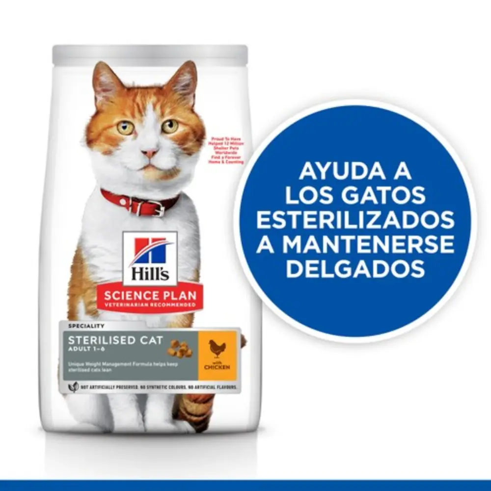 Hill'S Science Plan Adult Sterilized Cat Pollo Pienso para Gatos - Image 3