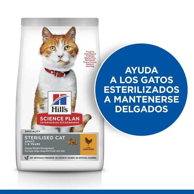 Hill'S Science Plan Young Adult Sterilized Pollo 3 kg Alimento para Gatos - Image 2