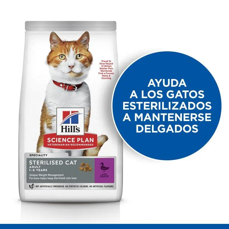 Hill'S Young Adult Sterilised Cat Pato 7 kg Alimento para Gatos - Image 2