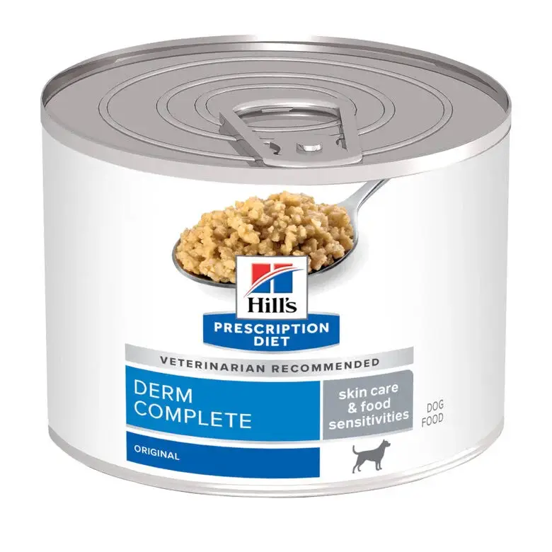 Hill'S Derm Complete Lata 200 g - Comida Húmeda para Perros con Dermatitis