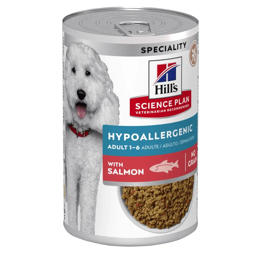 Hill's Science Plan Adult Hypoallergenic Salmón 363g Lata Húmeda para Perros
