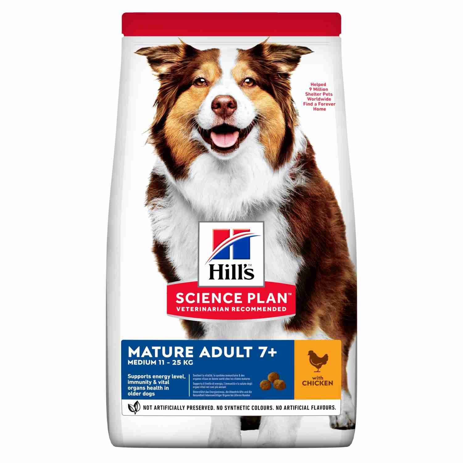 Hill's Science Plan Mature Adult 7+ Medium Pollo Pienso para Perros